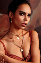 Tanya Tuli Adorns MEDALLION MONOGRAM LOCK PENDANT