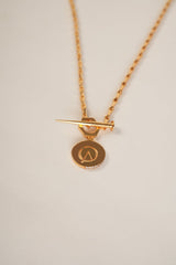 Tanya Tuli Adorns MEDALLION MONOGRAM LOCK PENDANT