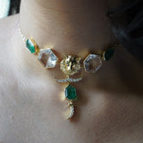 Arqa lion hexagon choker