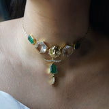 Arqa lion hexagon choker