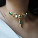 Arqa lion hexagon choker