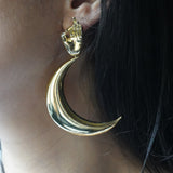 Arqa hand motif hanging earrings