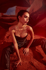 DOUBLE LAYERED CHLOE LINK NECKLACE