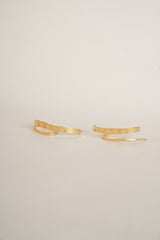 WAVE MEDALLION HOOPS